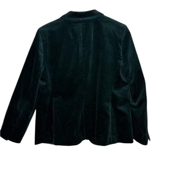 J. Crew Factory Green Velvet 3 Piece Blazer Pant Vest Suit Women Size 16 - Picture 5 of 13